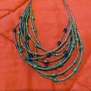 Turquoise colored necklace
